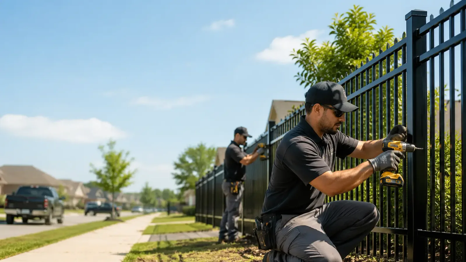 Metal Fence Installation in Novice, TX